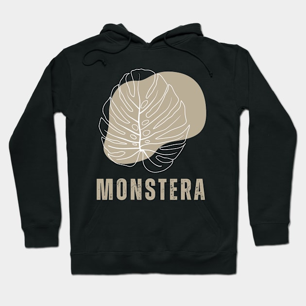 Monstera Plant Mama Plant Lovers Gift Ideas Hoodie by TayaDesign